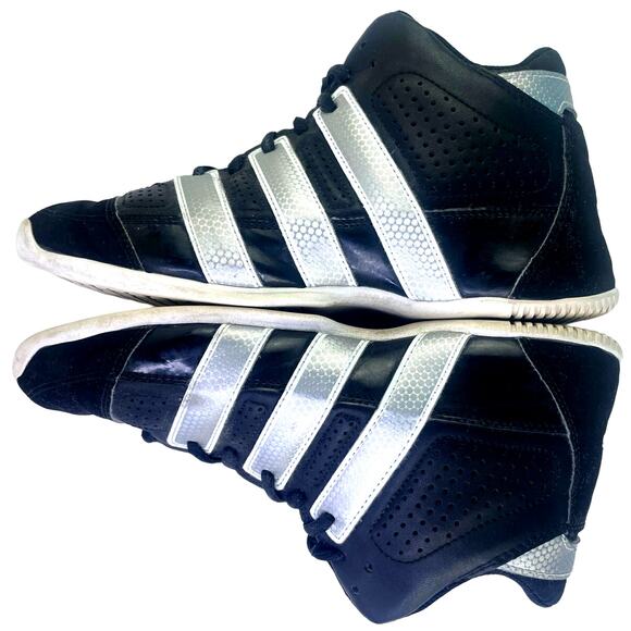 Adidas Mens Commander Lite TD Basketball Athletic Sneaker Shoe Size 6 Blk Silver - Picture 9 of 15